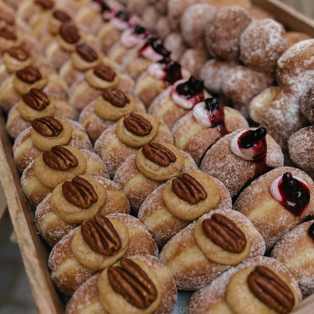 Cinnamon & Pecan Custard Doughnuts (Collect)