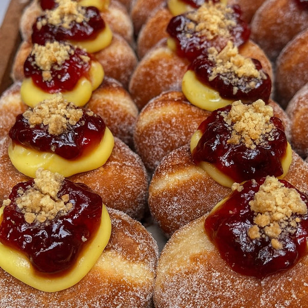 Cherry Amaretti Crumble & Custard Doughnuts (Local Delivery)
