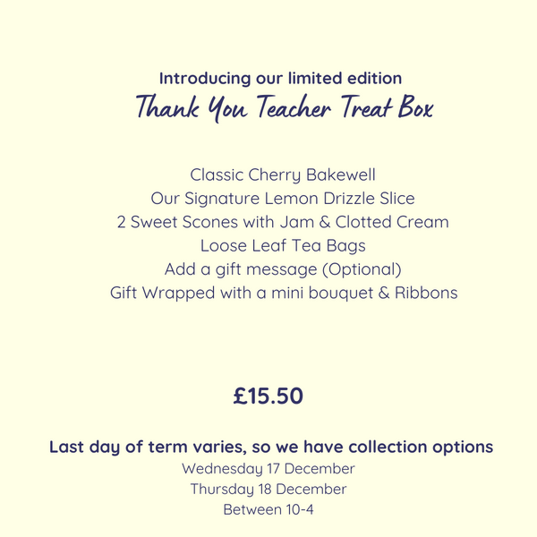 'Classic' Thank You Teacher Treat Box
