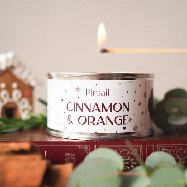 Cinnamon and Orange Paint Pot Candle