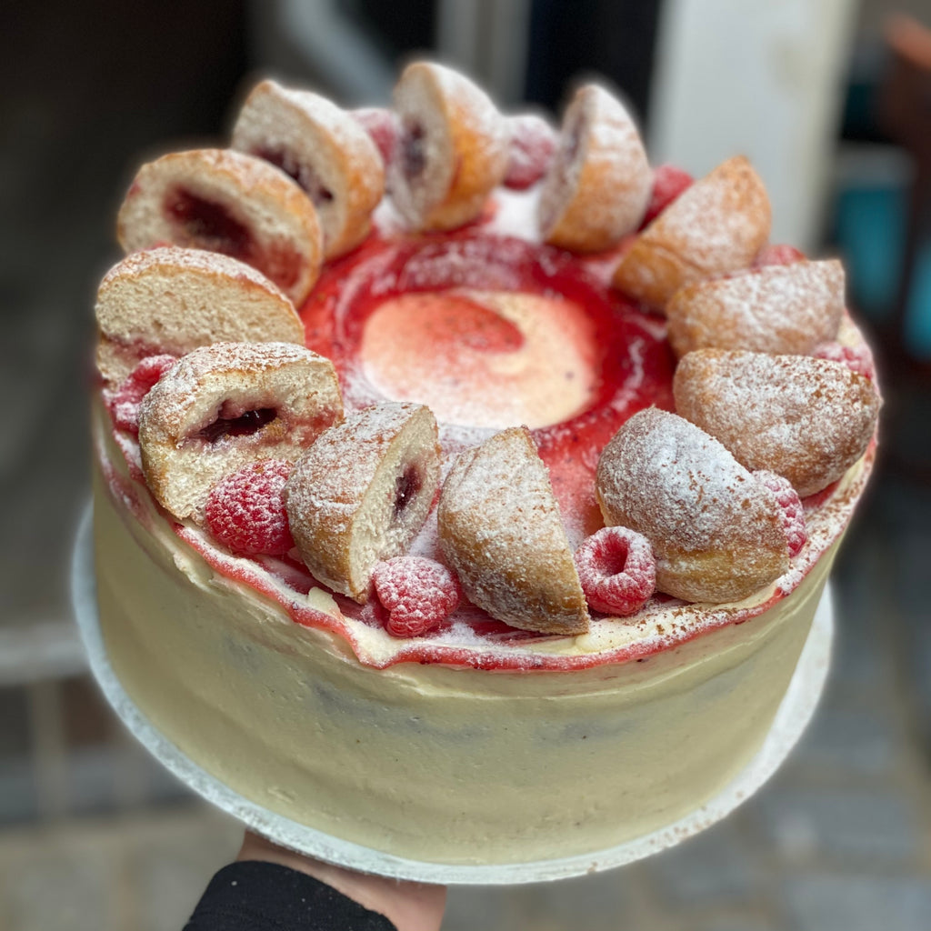 Raspberry Doughnut Layers